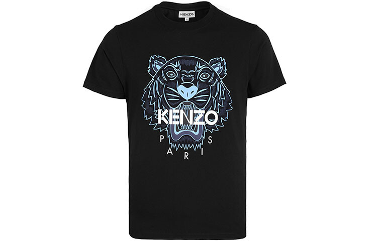 

Футболка Kenzo с принтом головы тигра, черный