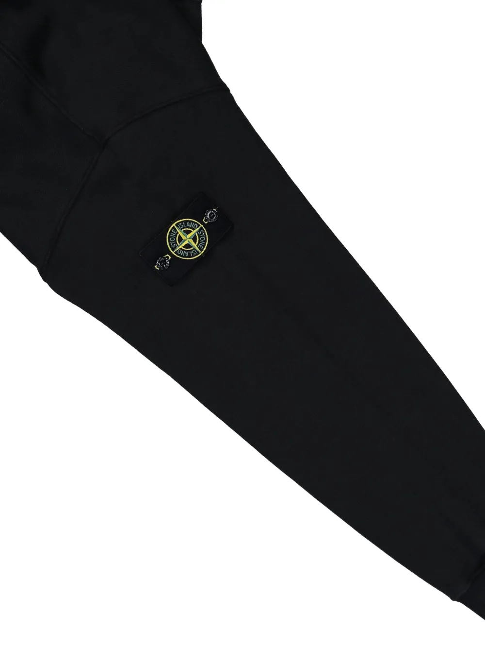 Свитшот с круглым вырезом и нашивкой-компасом Stone Island, черный — фото 3