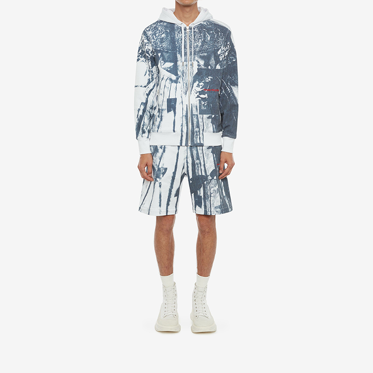 Повседневные шорты мужские чернильно-синие Alexander McQueen — фото 3