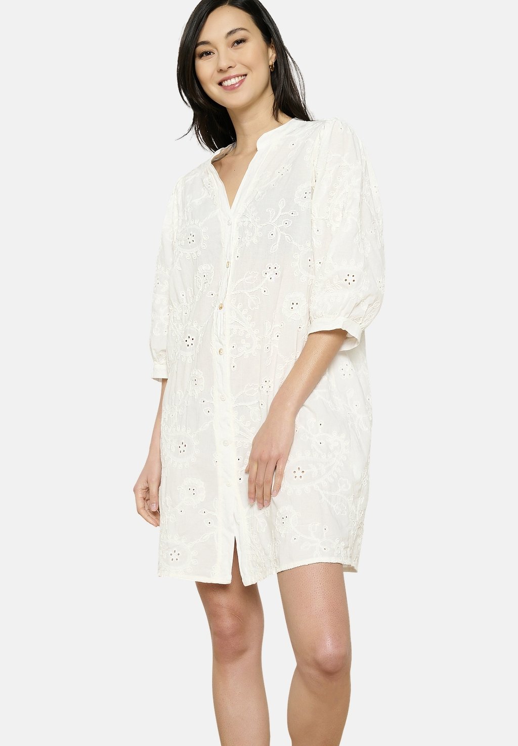 

Платье-рубашка BOHO EMBROIDERED LolaLiza, кремовый