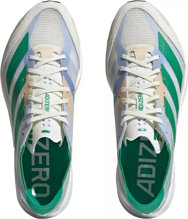 Женские кроссовки Adidas Adizero Adios 7, белый/зеленый — фото 4