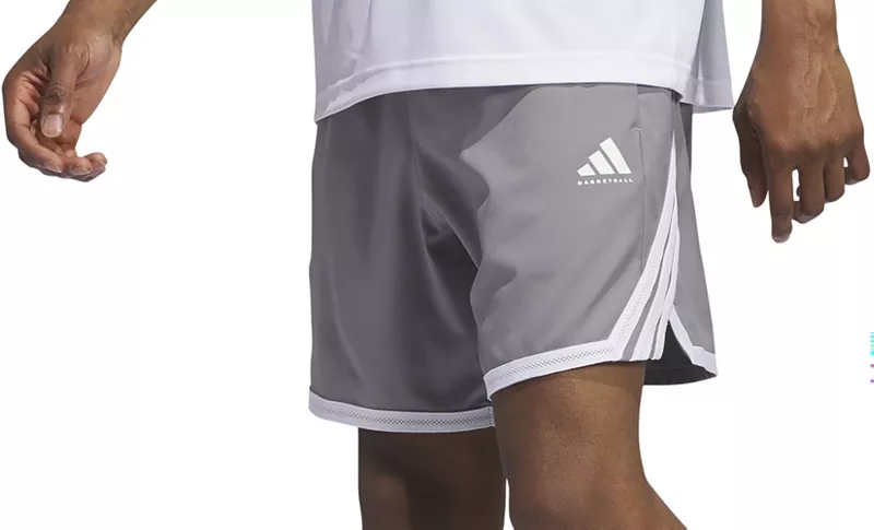 

Мужские баскетбольные шорты Adidas Crazylite, цвет Grey Three/White