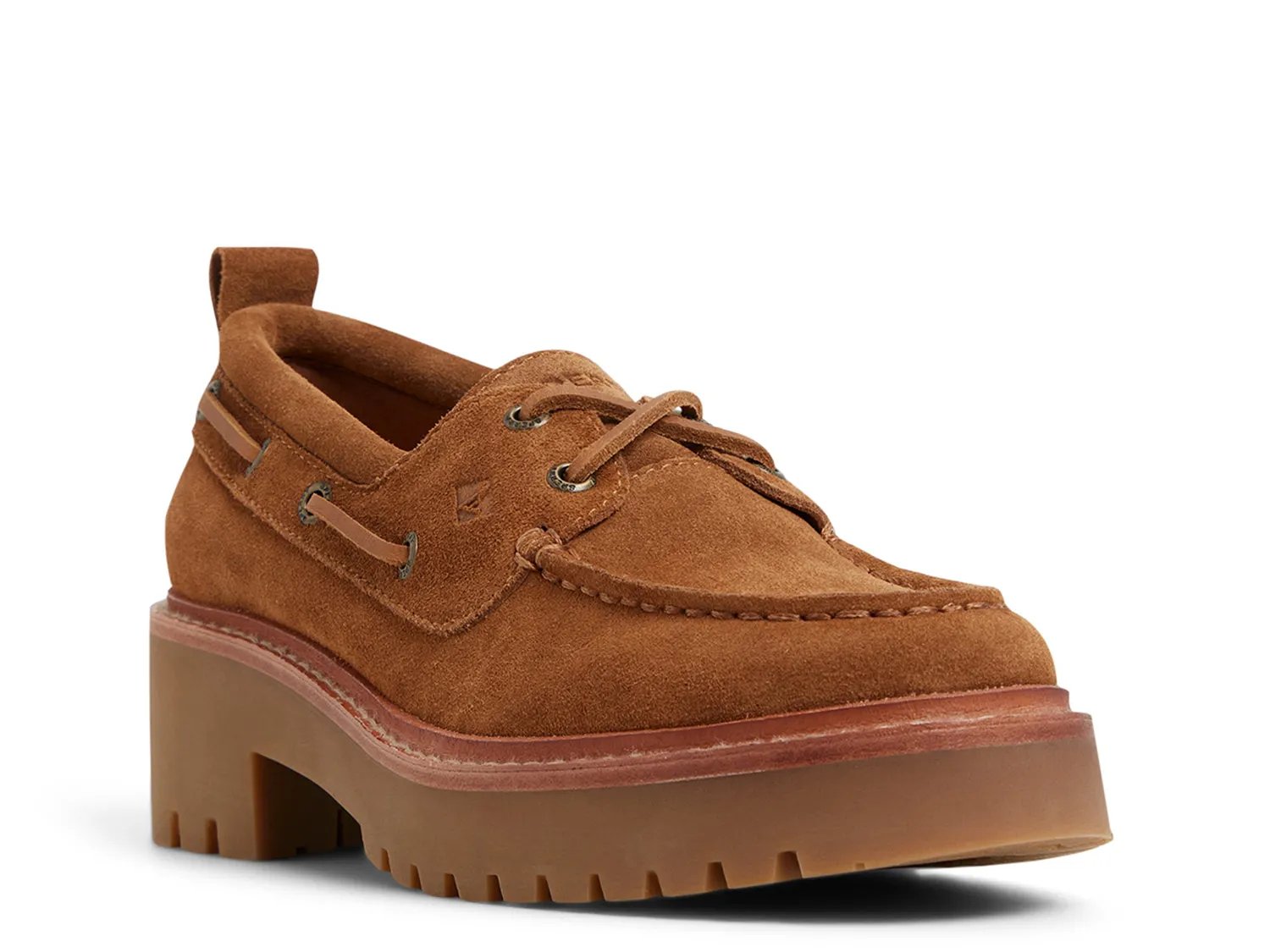 Туфли-лодочки Sperry Authentic Original 2-Eye Lug Boat Shoe, Tan Suede