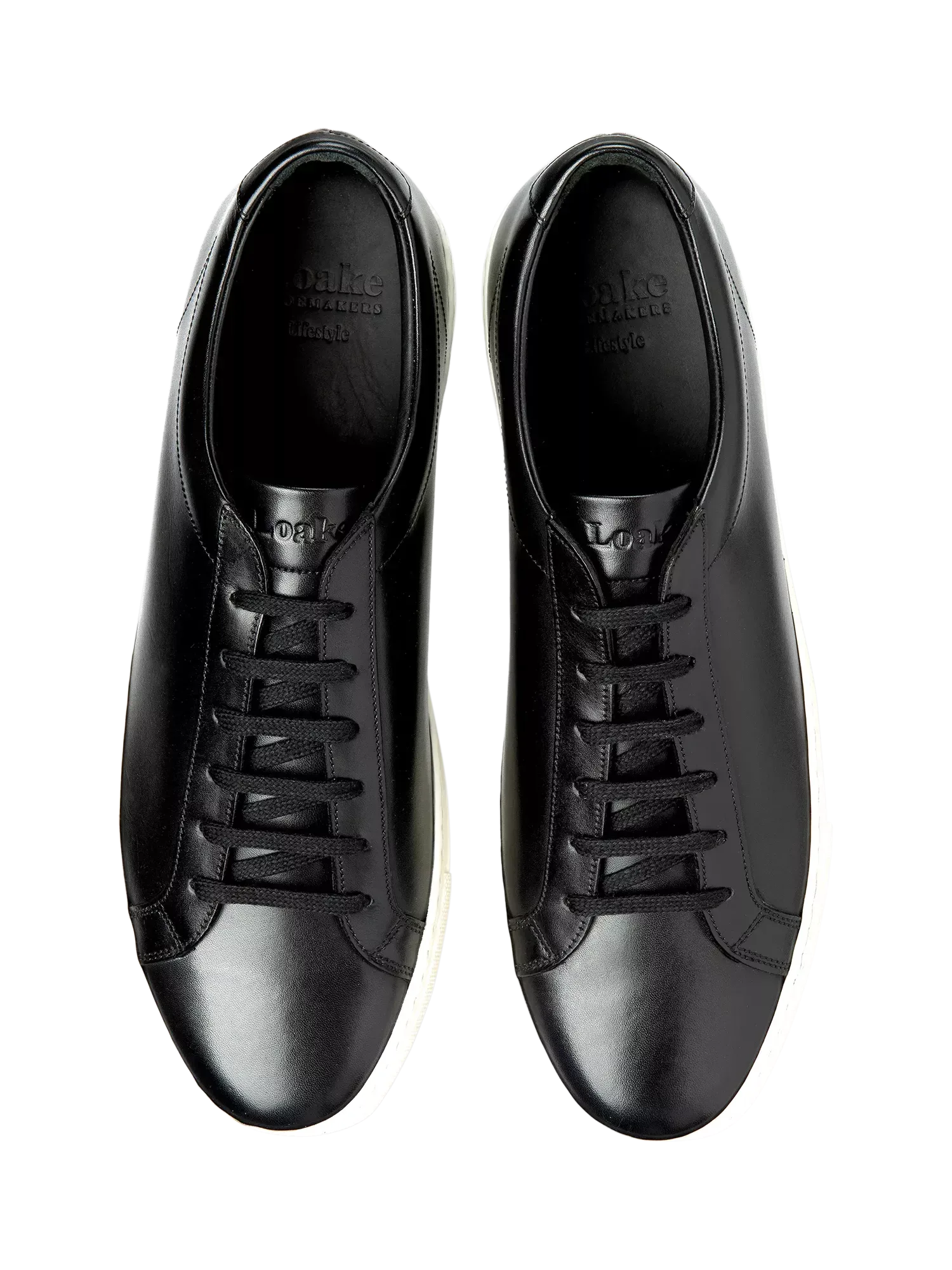 Кожаные кроссовки Sprint Loake, Black — фото 3