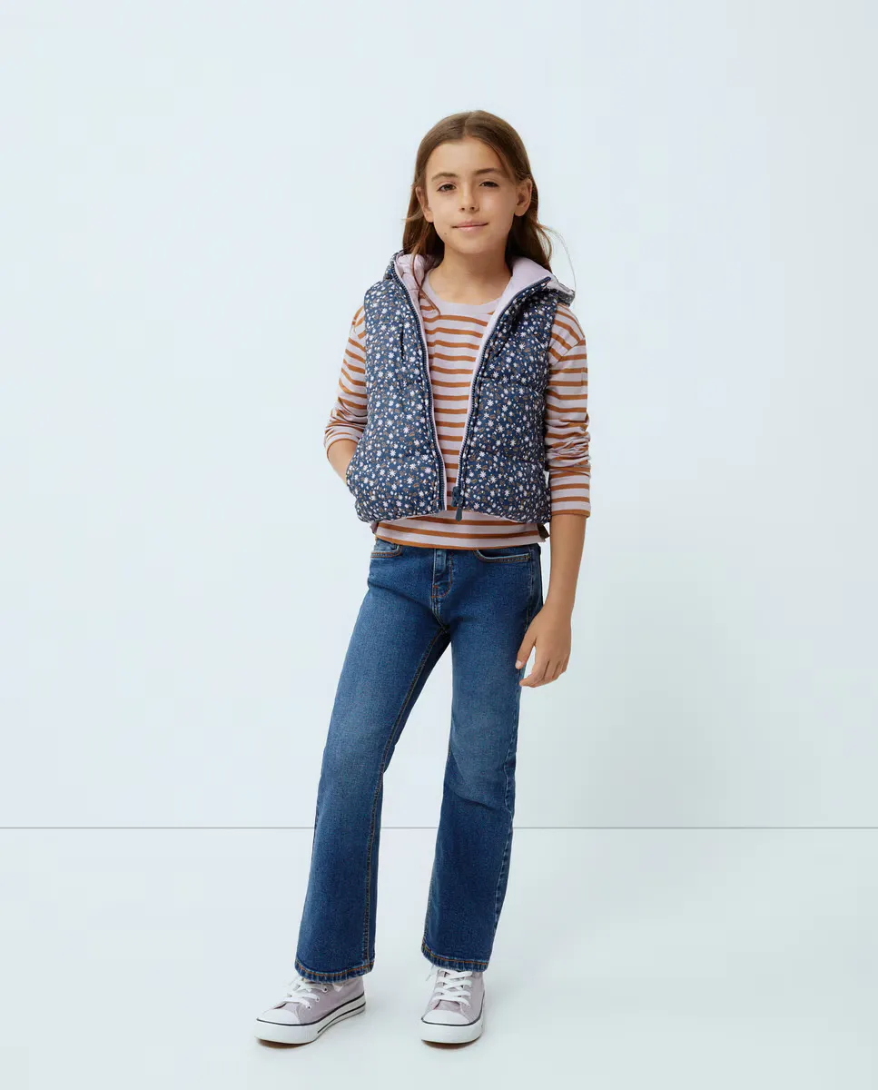 

Двусторонний жилет для девочки Kids El Corte Inglés, темно-синий