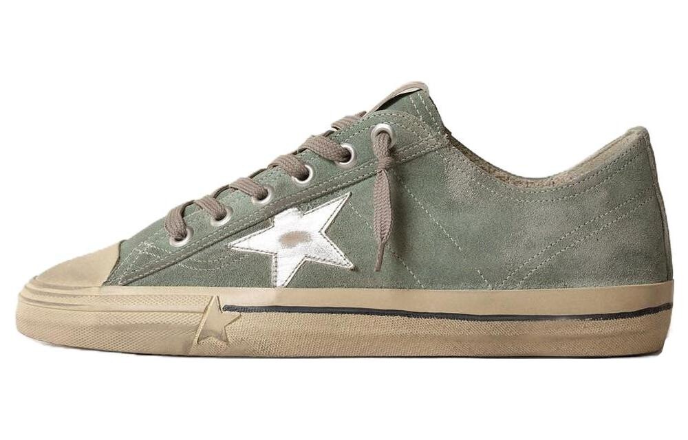 Кроссовки Golden Goose V-Star Skateboarding Shoes Men Low-top Army Green, хаки