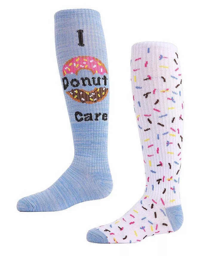 

Девочки 2 пары носки до колена I Donut Care MeMoi, мультиколор