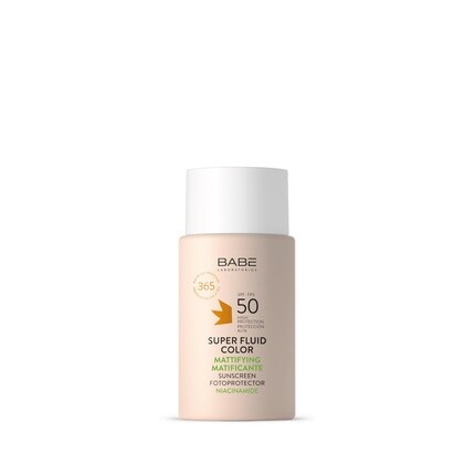 

LABORATORIOS BABÉ Фотопротектор Супер Флюид Цвет Матирующий SPF 50 Солнцезащитный крем для лица с цветом, выравнивающий тон, не содержащий масел солнцезащитный крем Матирующее масло балансирующее 50 мл