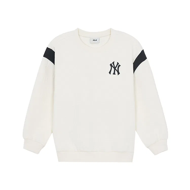 Свитшот с круглым вырезом Moderate MLB KIDS, Ivory
