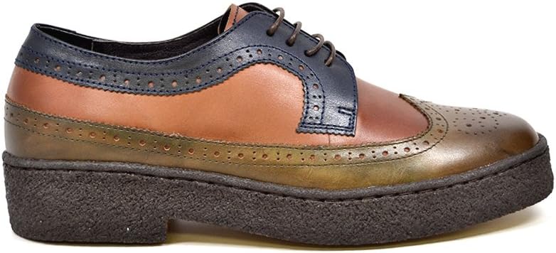 Туфли British Collection Wingtip Low Cut, коричневый/темно-синий — фото 2