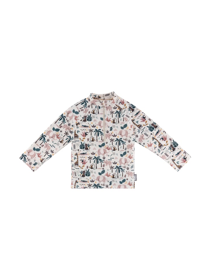 

Рубашка для плавания в стиле сафари с длинными рукавами цвета экрю Sterntaler