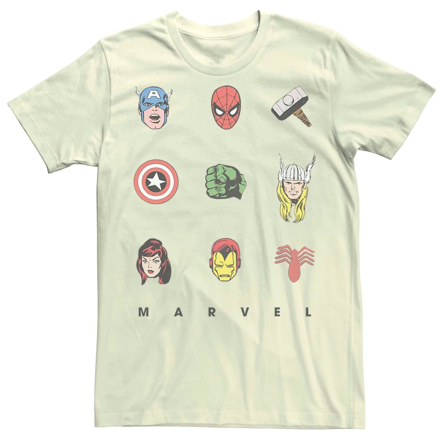 

Мужская футболка Marvel's Retro Avenger Icons Licensed Character