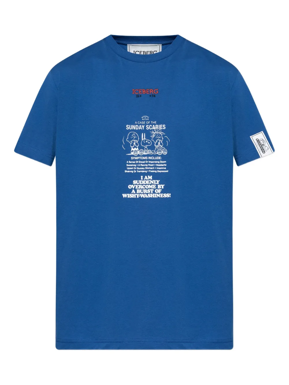 

Футболка с принтом Peanuts Iceberg, синий