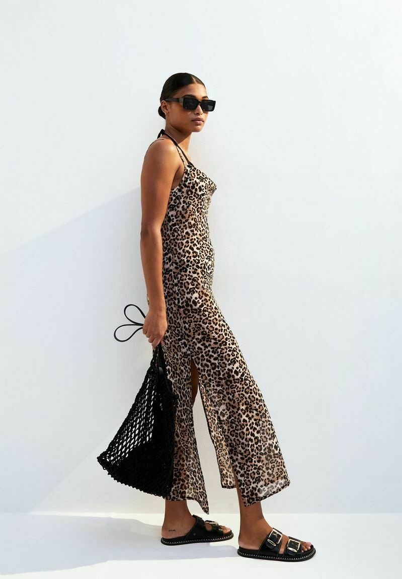 

Повседневное платье LEOPARD PRINT COVER UP New Look, коричневый
