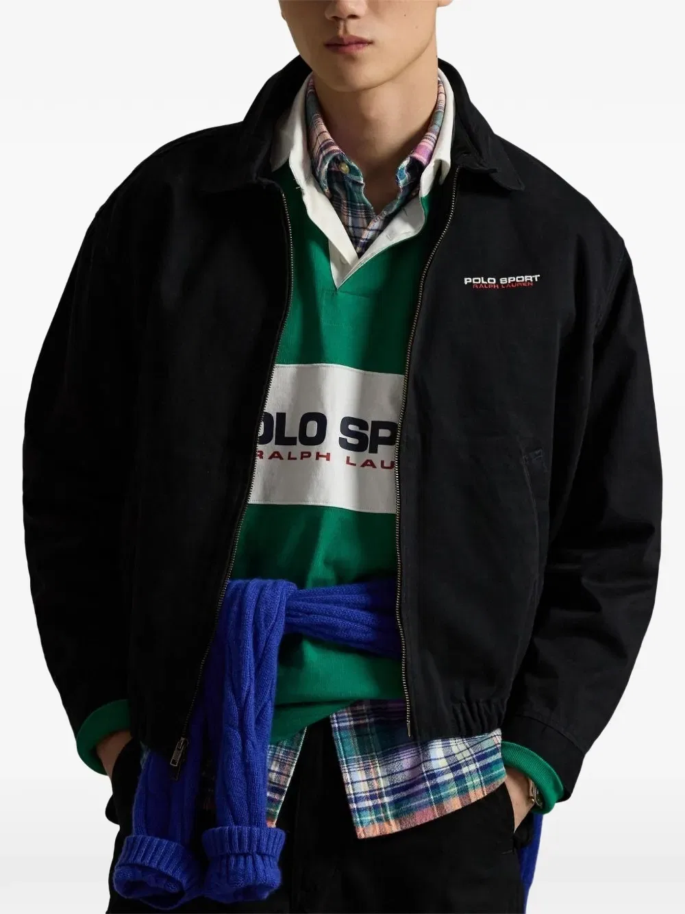 Спортивная куртка Polo с логотипом Polo Ralph Lauren, черный — фото 3