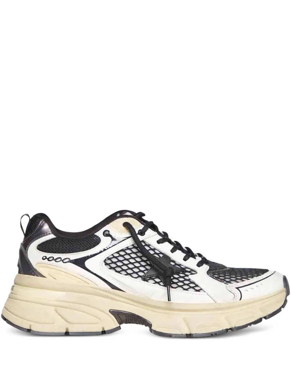 

Кожаные кроссовки с сетчатыми вставками GOLDEN GOOSE, белый