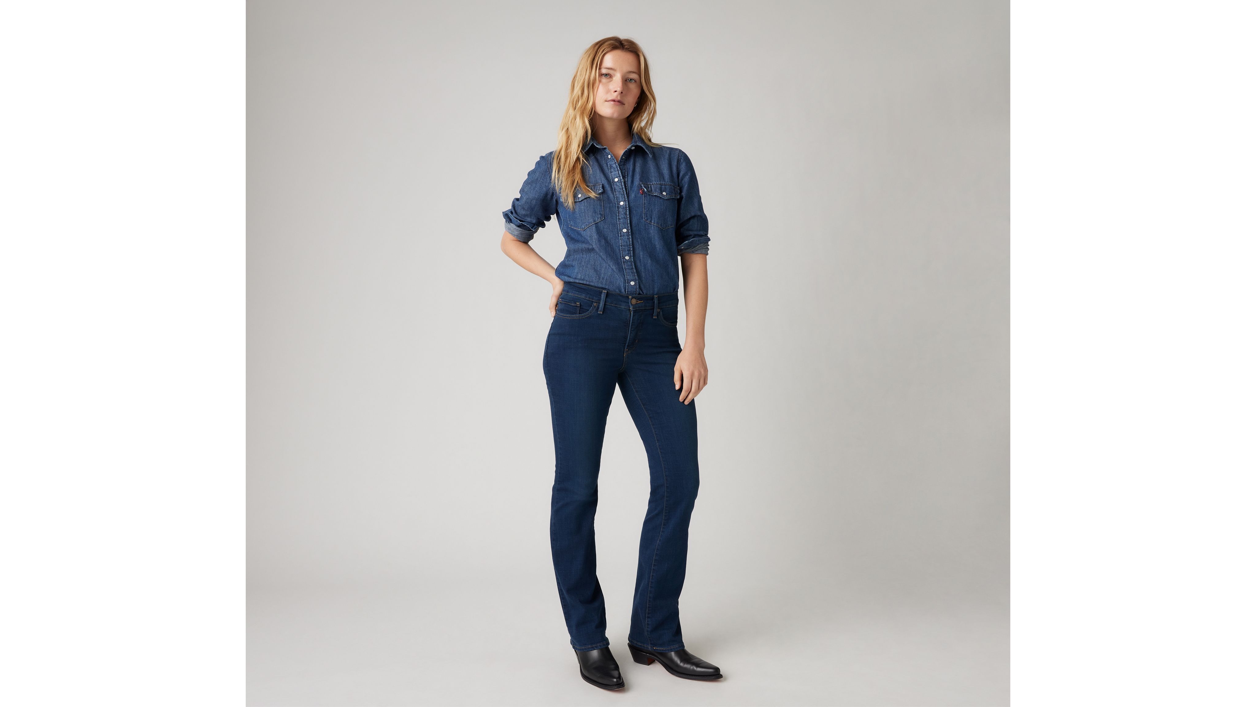 

315 Формирующие женские джинсы Bootcut Levi's, цвет Cobalt March - Dark Wash