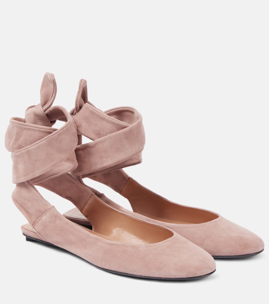 Замшевые балетки Cloe The Attico, Mud