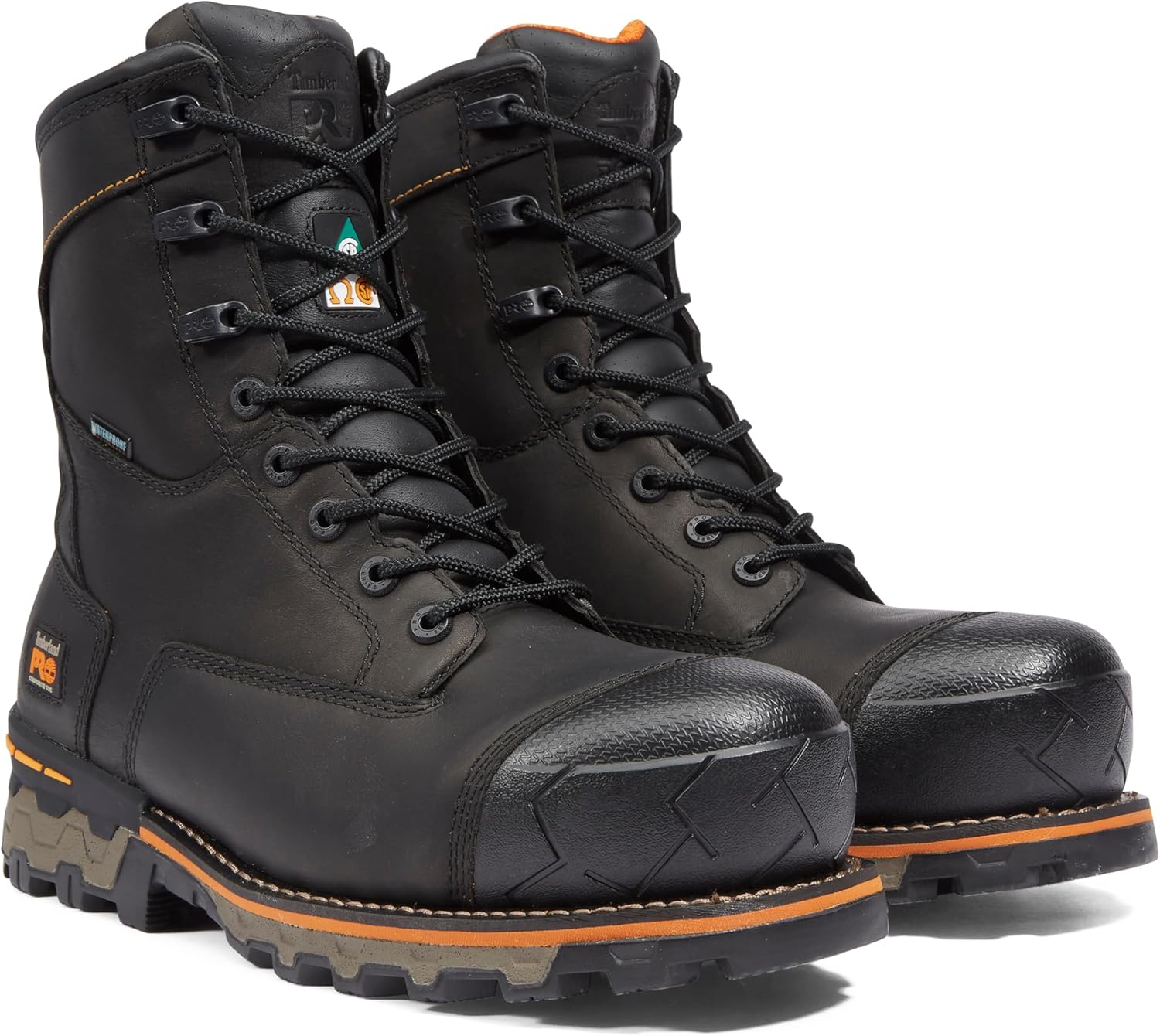Timberland PRO мужские промышленные ботинки Boondock 8" с композитным мыском, устойчивые к проколам и водонепроницаемые, Black — фото 2