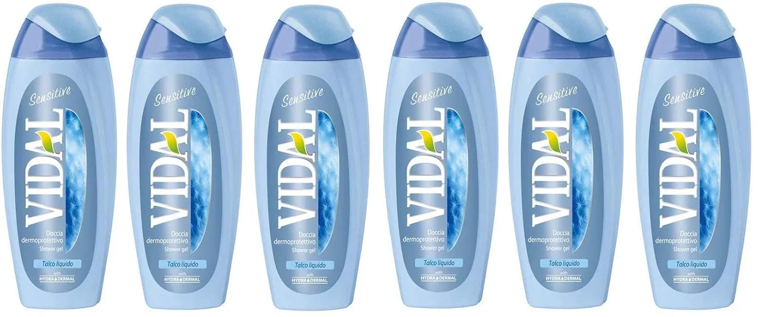 Гель для душа Vidal Sensation с тальком, 250 мл, 6 штук Vidal
