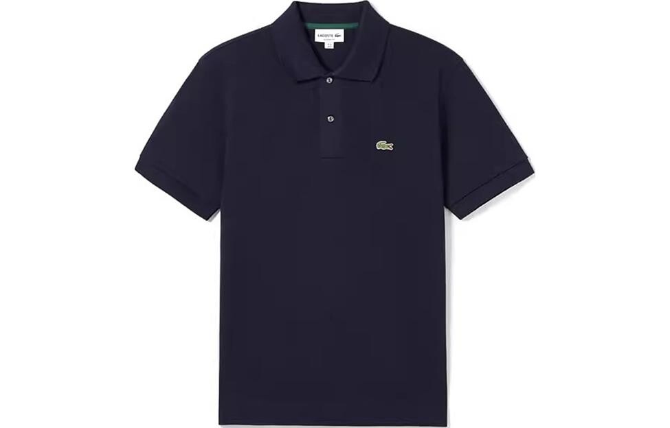 

Рубашка поло мужская темно-синяя Lacoste, темно-синий