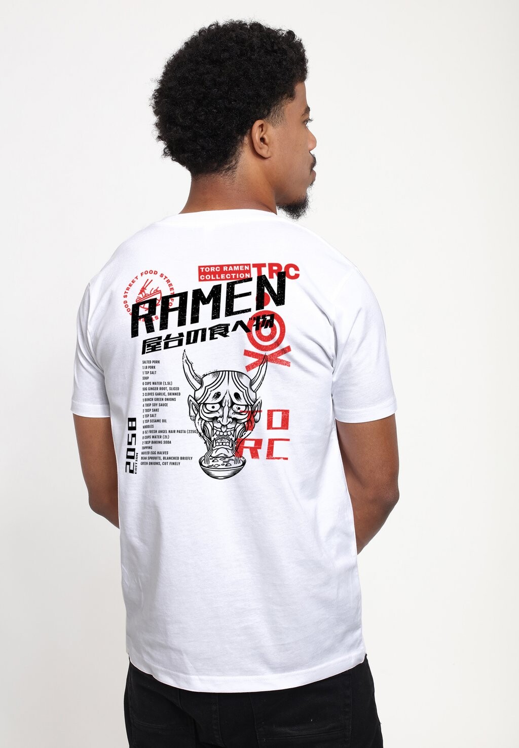 

Футболка с принтом The Original Ramen Company Torc Street Food Henry Tiger, белый