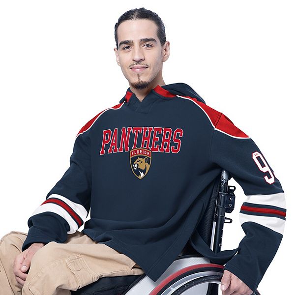 

Мужская футболка с длинным рукавом и капюшоном Florida Panthers Adaptive Wear Lord Stanley в синем цвете G-Iii Sports By Carl Banks