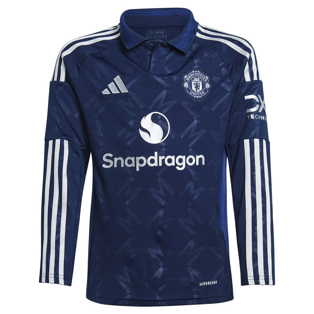 Лонгслив adidas Manchester United 24/25 Away junior, синий — фото 3