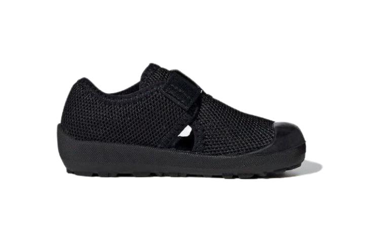 Adidas Низкие износостойкие детские туфли Captain Toey, черные, для младенцев и малышей — фото 3
