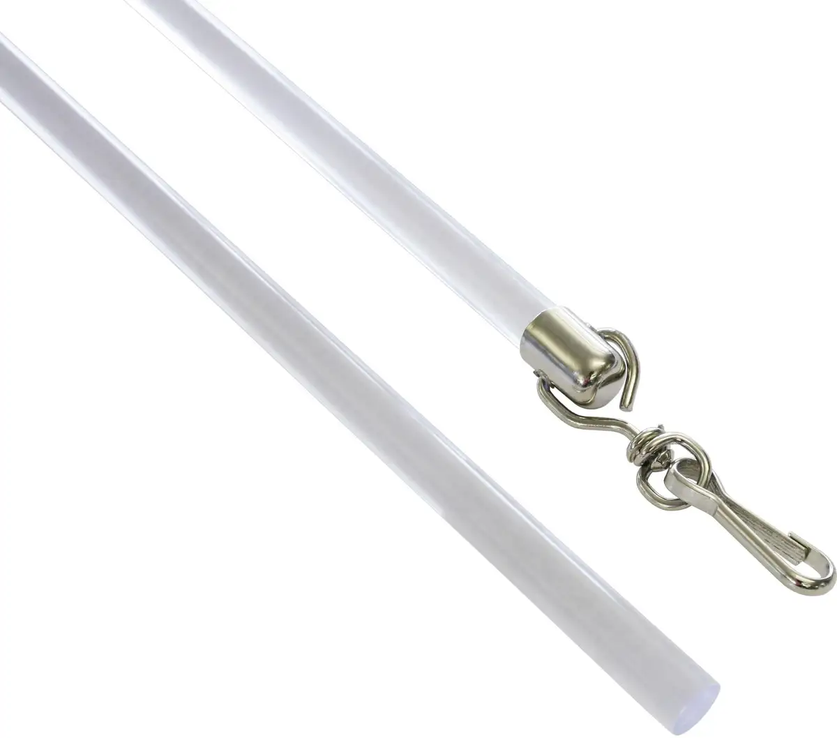 

Спиннинг GARDINIA "пластик с металлическими крючками", (комплект, 2 шт.), серия Панельная шторная технология Атланта 3-дорожечная Длина: 75 см, цвет transparent