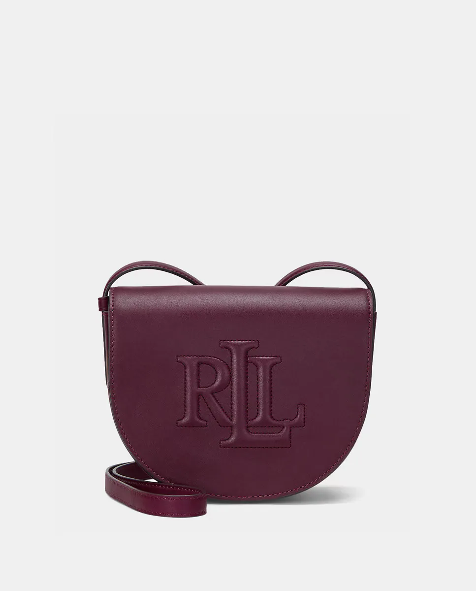 

Кожаная сумка через плечо Mini Witley с тисненым логотипом Lauren Ralph Lauren, цвет Granate