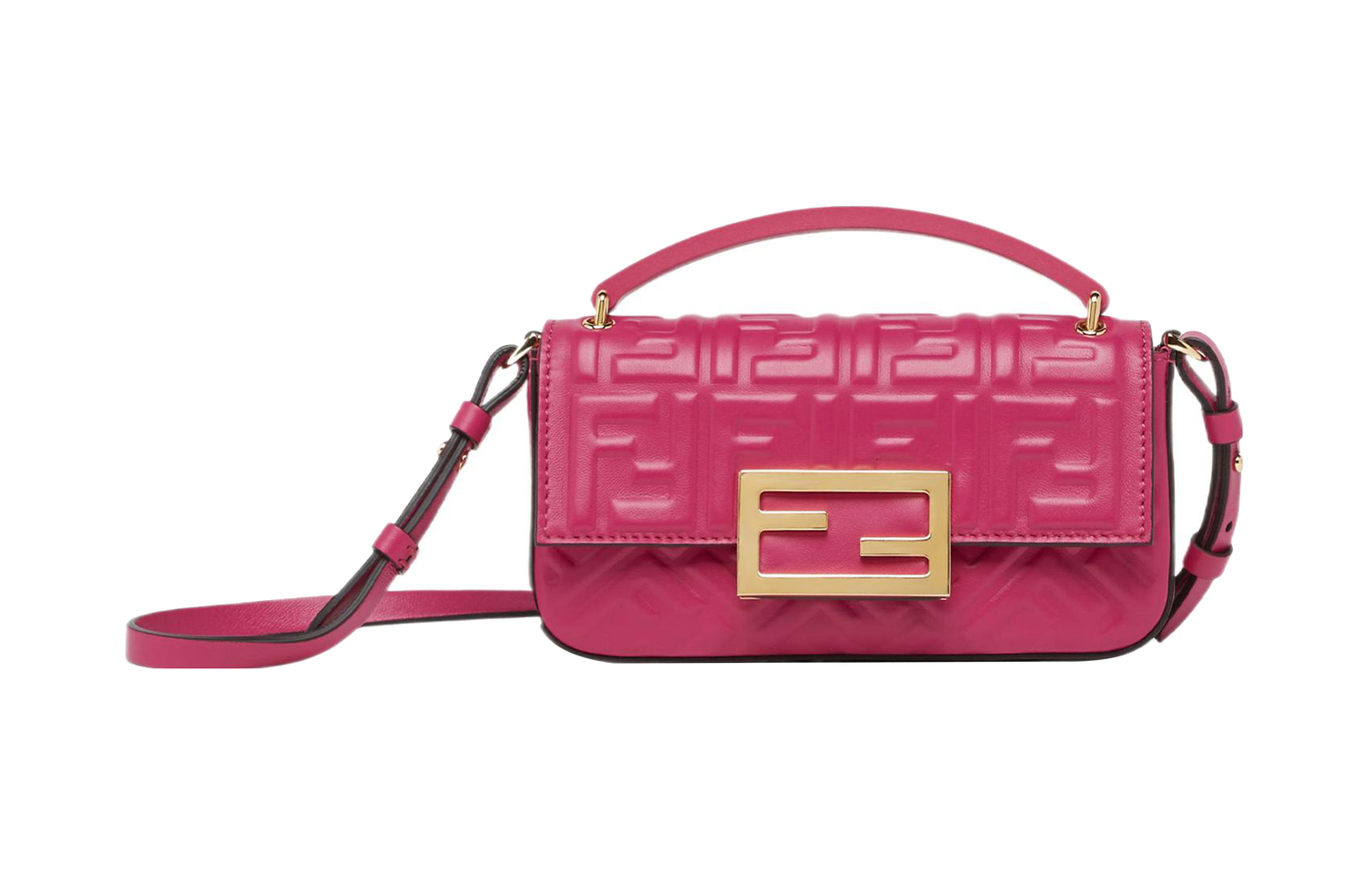

FENDI Сумка-кошелек из ягненка на одно плечо через плечо для телефона обычная женская розовая Baguette Lambskin One Shoulder Crossbody Cell Phone Pouch Regular Women's Pink