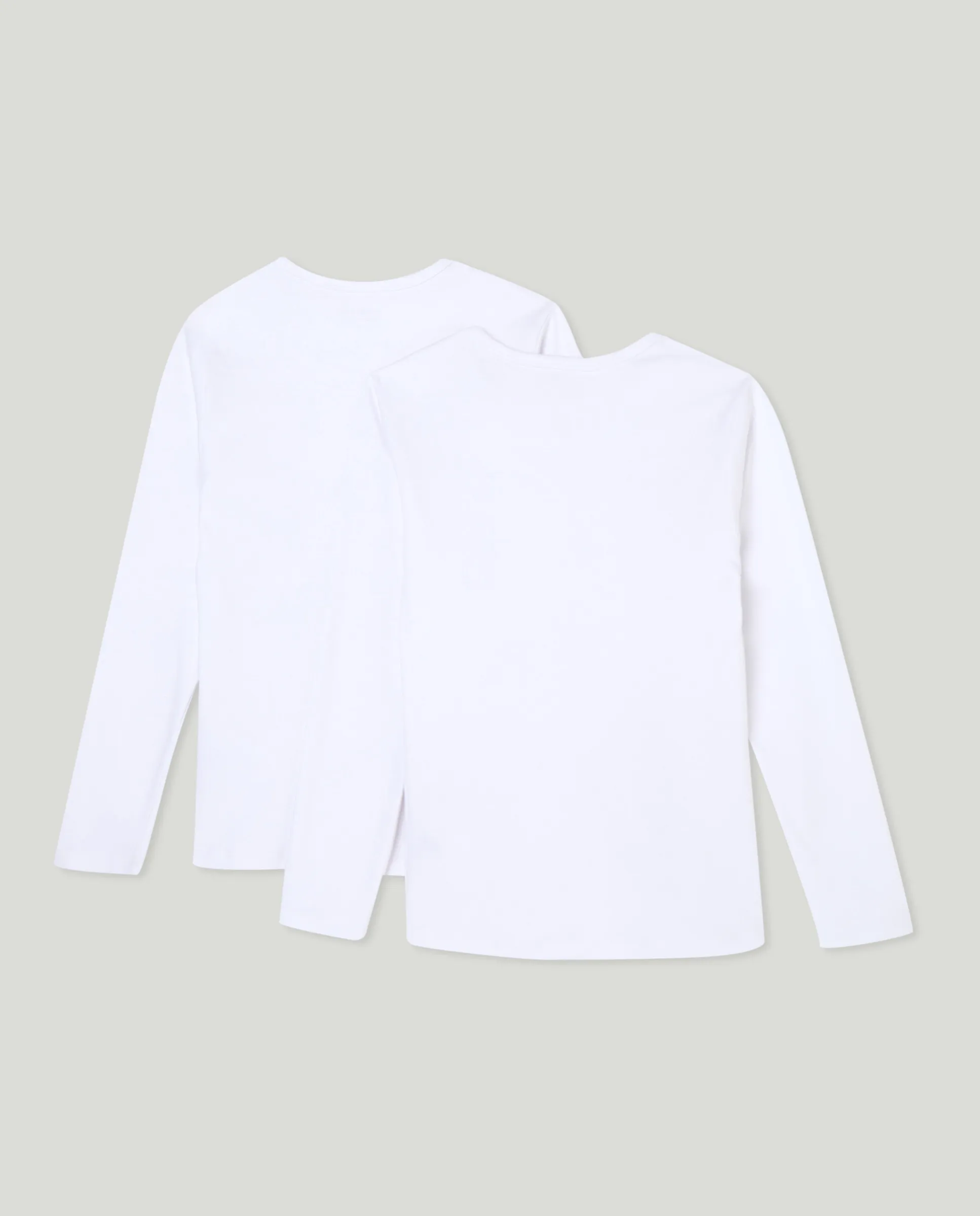 Комплект из двух флисовых термокофт с длинным рукавом для мальчика Cotton Juice, белый — фото 2
