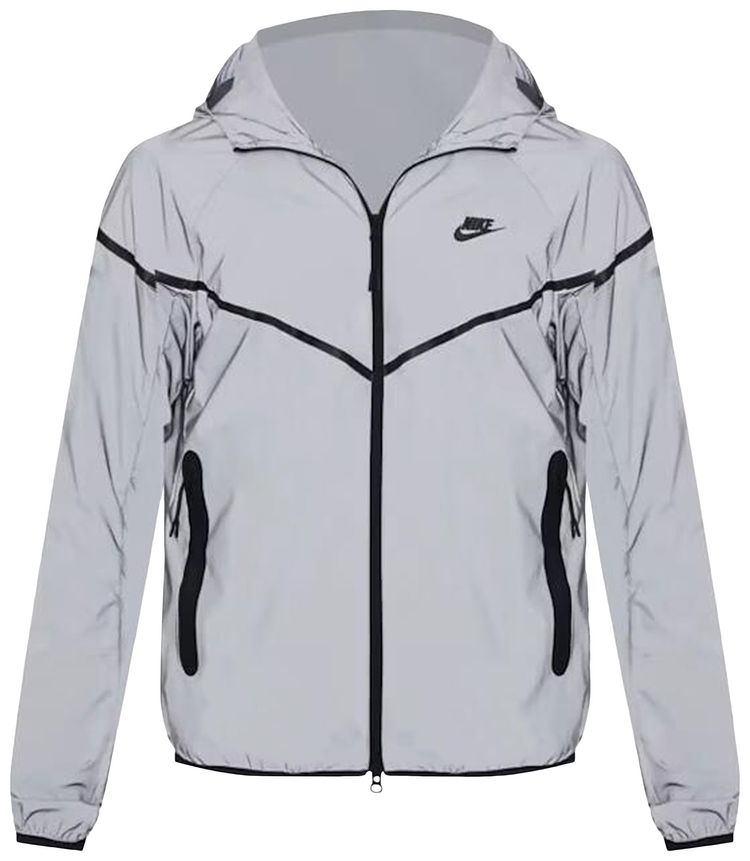 

Куртка Nike Tech Woven Flash Jacket 'Reflect Silver/Black', серебряный