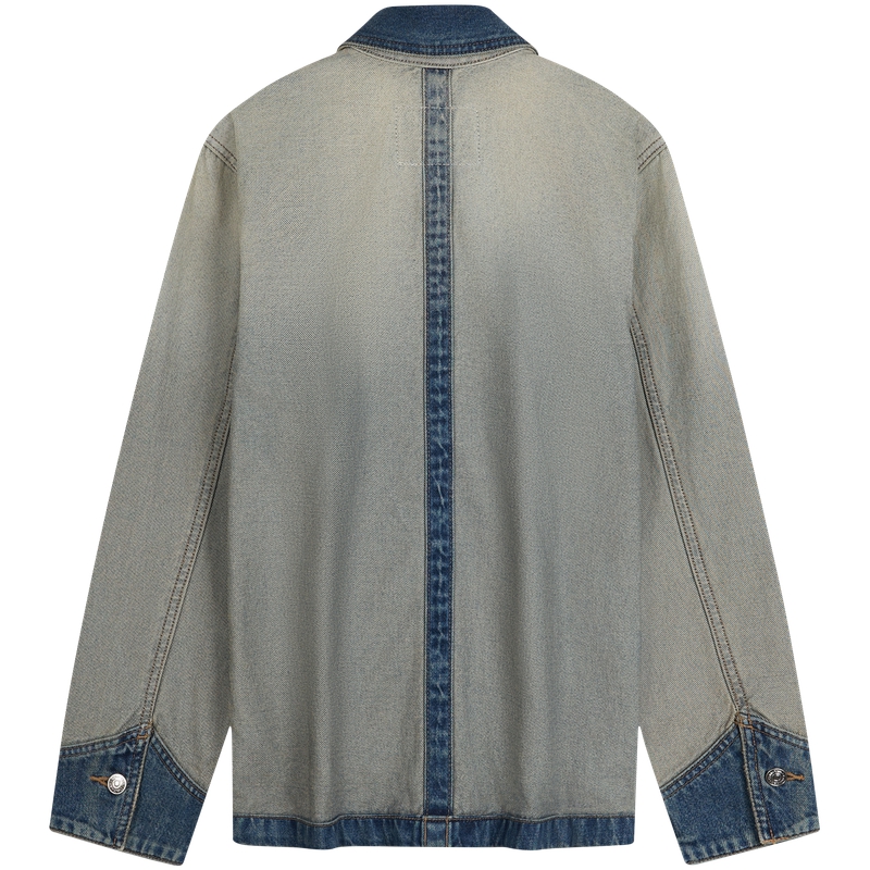 Calvin Klein Джинсовая куртка женская, YYD-Denim Light Gray — фото 4