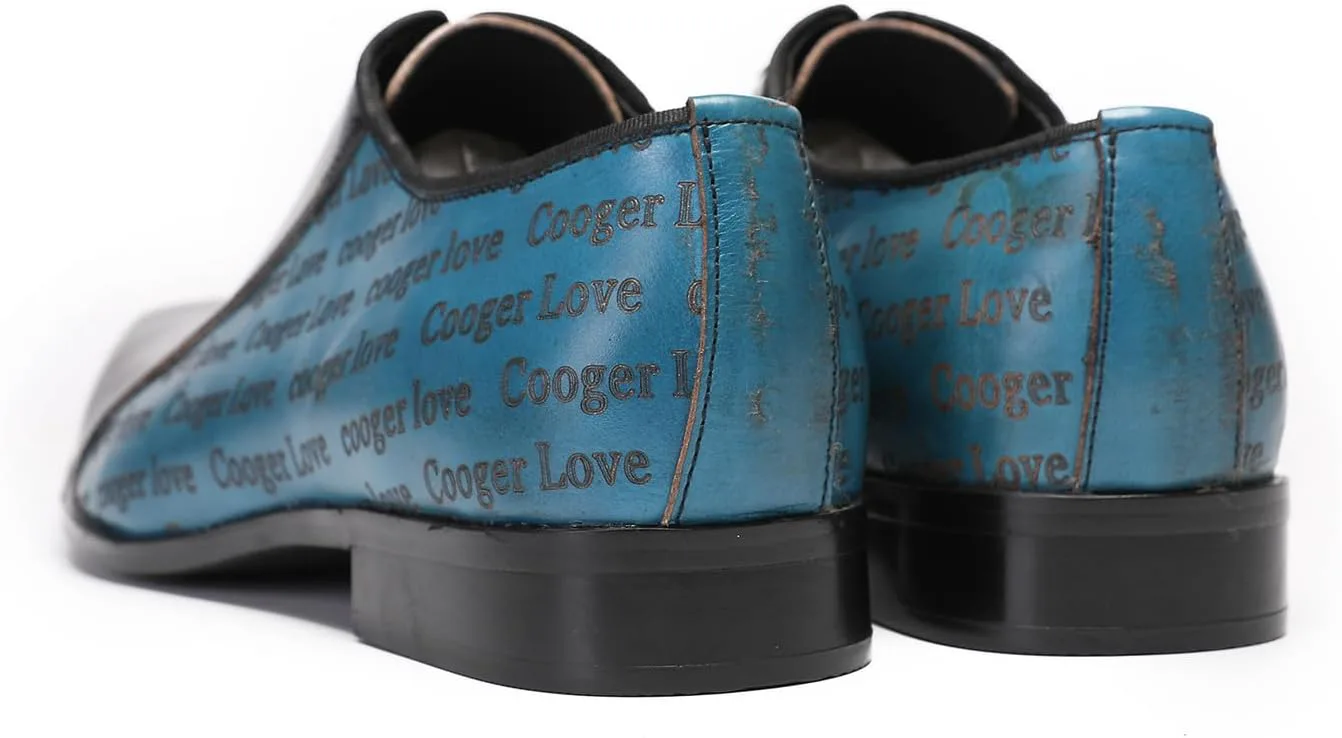 

Мужские оксфорды Santimon из кожи, официальные туфли для смокинга, модные вечерние туфли с крылышками, бизнес-кэжуал для мужчин, синий