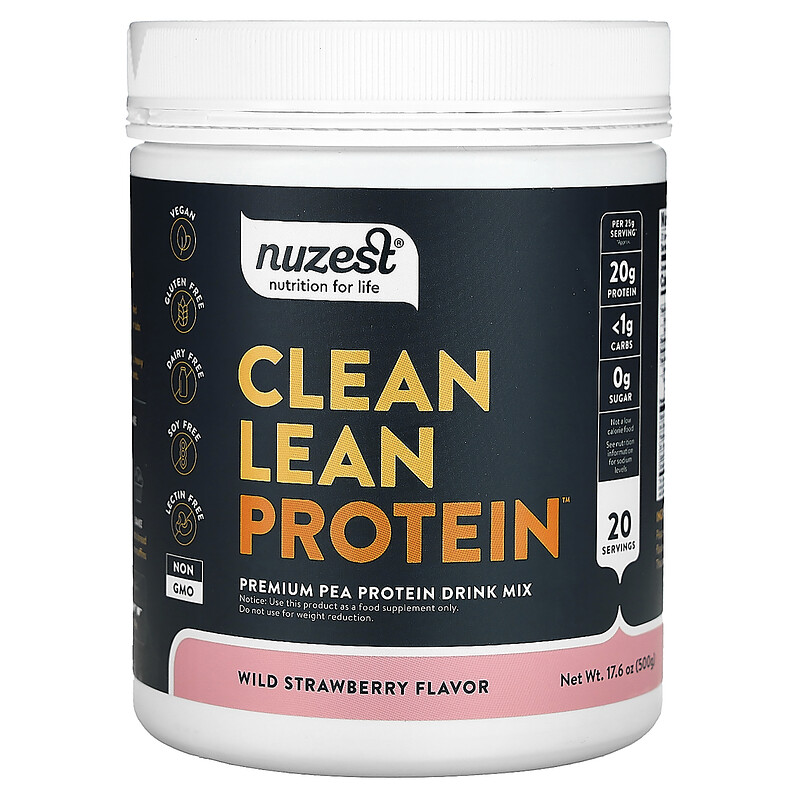 

Nuzest, Clean Lean Protein, лесная клубника, 500 г (17,6 унции)