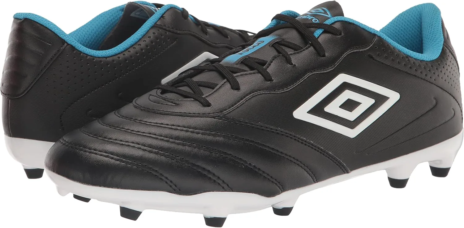 Мужские футбольные бутсы Umbro Tocco 3 Club FG, черный/белый/синий — фото 2