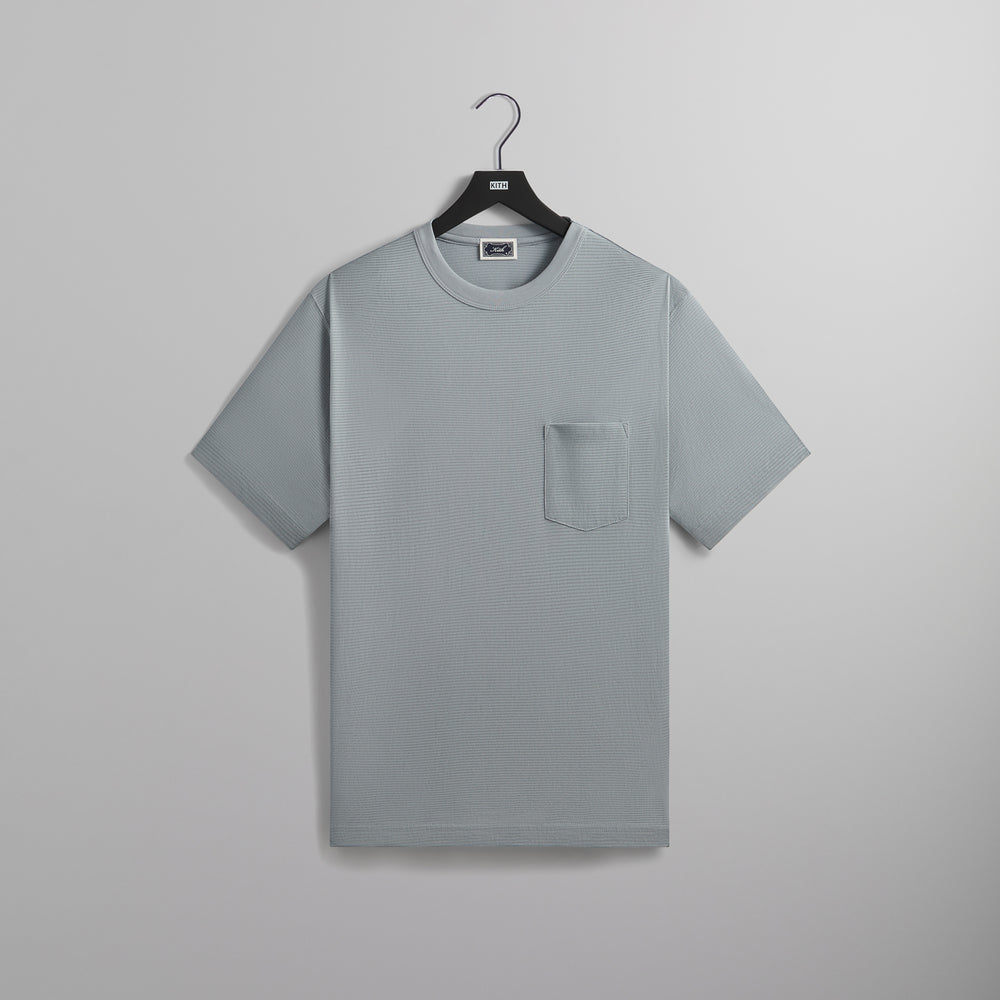 

Футболка Kith Pointelle Mesh Leonard Pocket Tee, цвет Lt Indigo