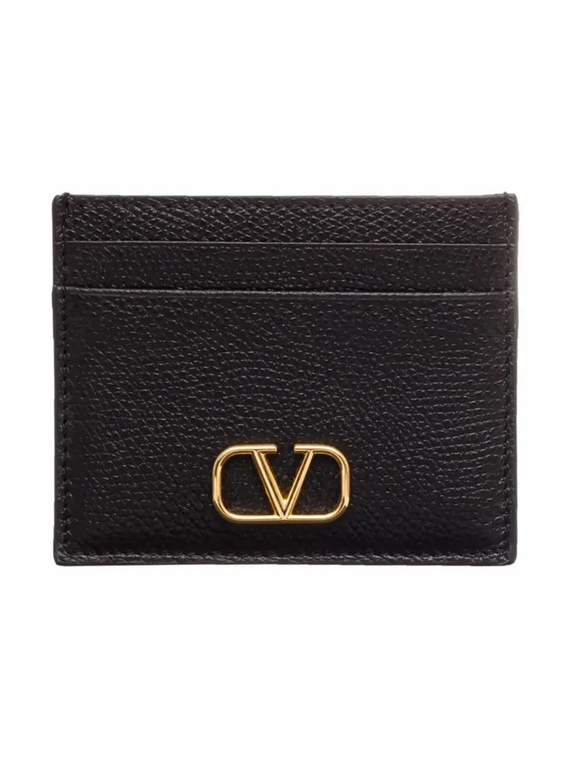 

Кожаная визитница V-logo Valentino Garavani, черный