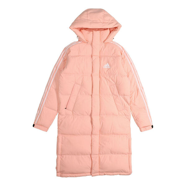 

Пуховик Adidas Unisex 3st Long Parka Hooded Down Jacket Pink, розовый