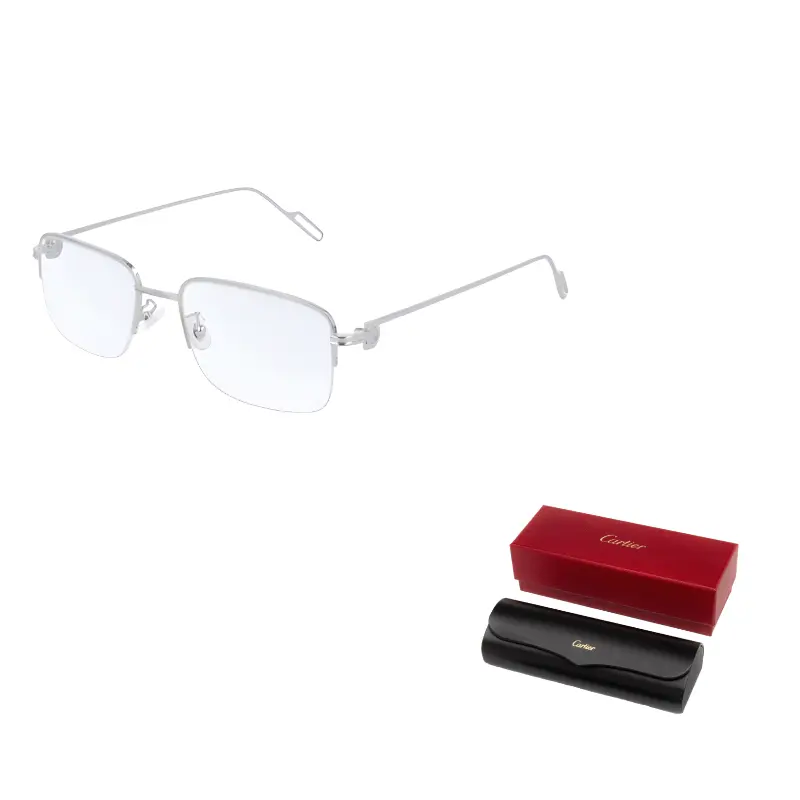 

Cartier Квадратные очки в оправе, Silver
