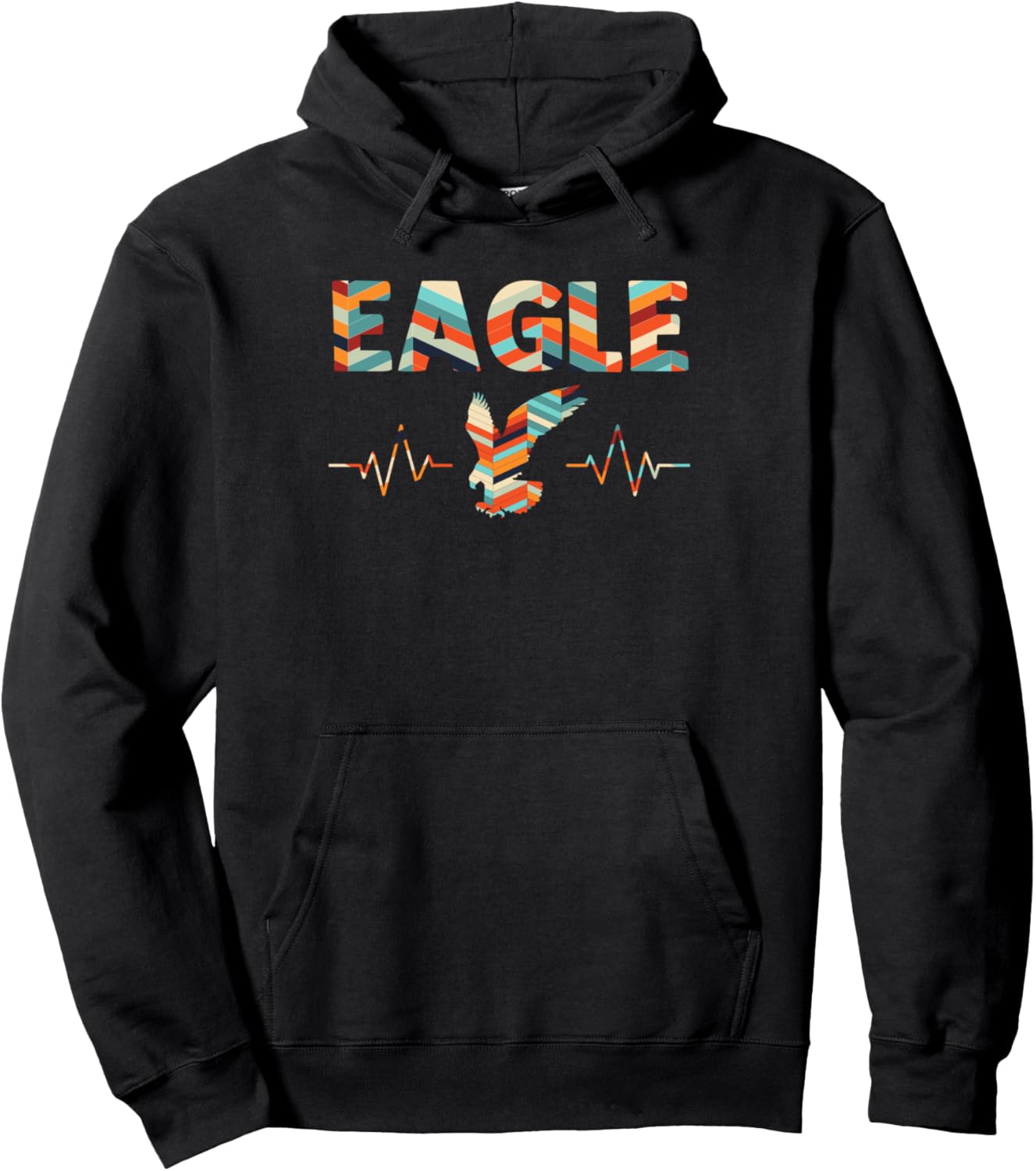 

Винтажная толстовка Eagle Retro Heartbeat Eagles & Eagle Owner Gift, черный