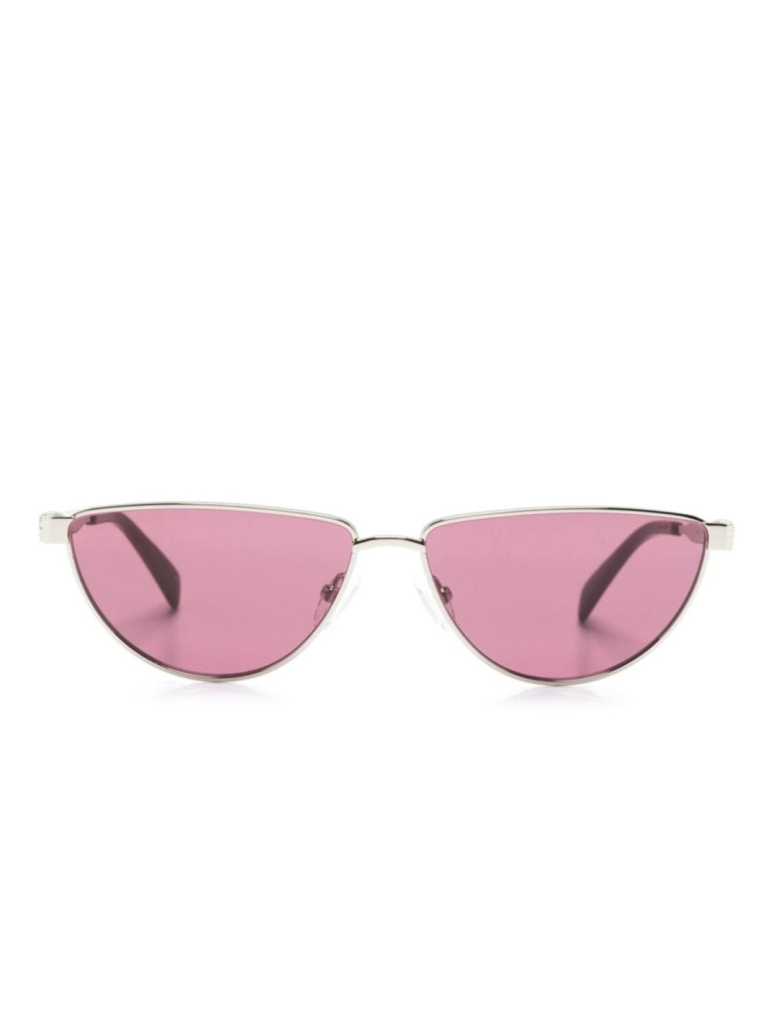 

Alexander McQueen Eyewear солнцезащитные очки 0456S в геометричной оправе, серебристый