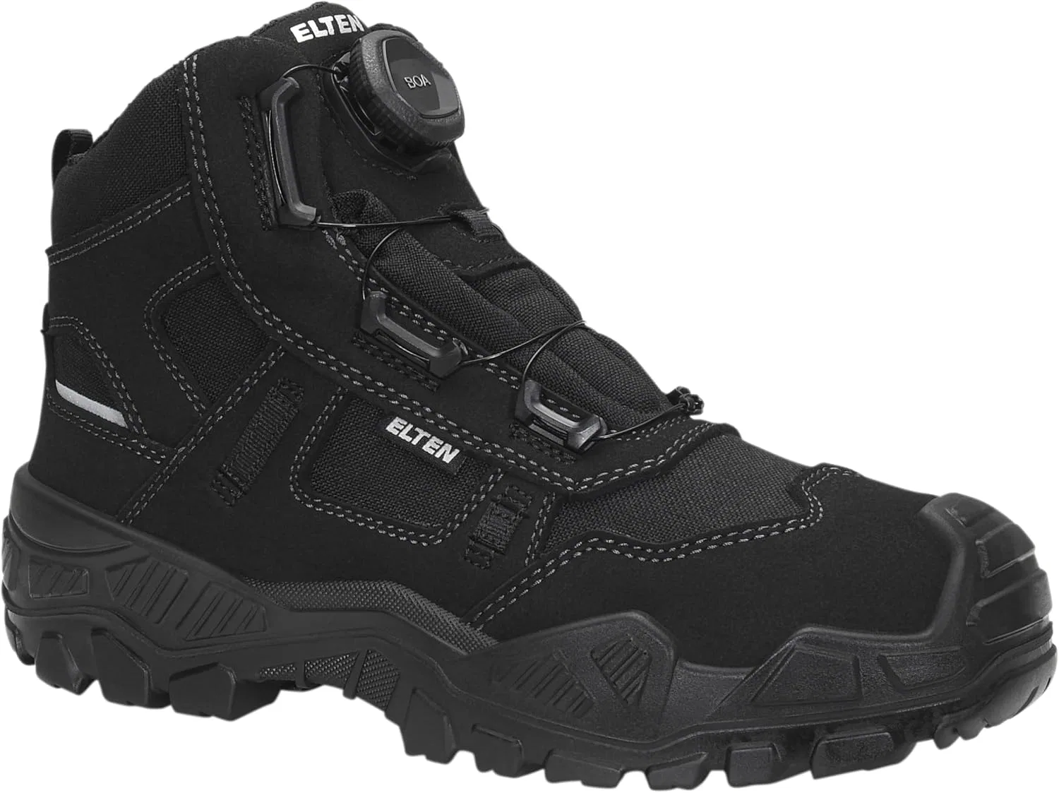 Защитные ботинки ELTEN Unisex Mike Boa Black Mid Esd S3s