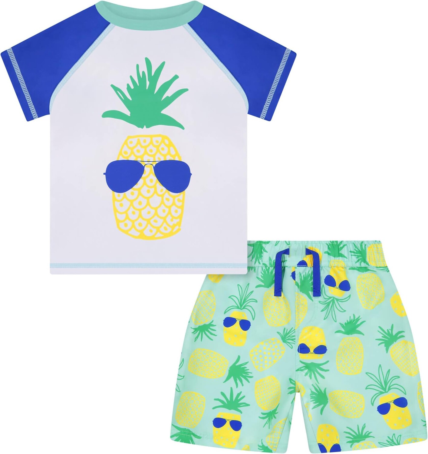 

Шорты для плавания Andy & Evan Rashguard and Swim Set, цвет Green Pineapple