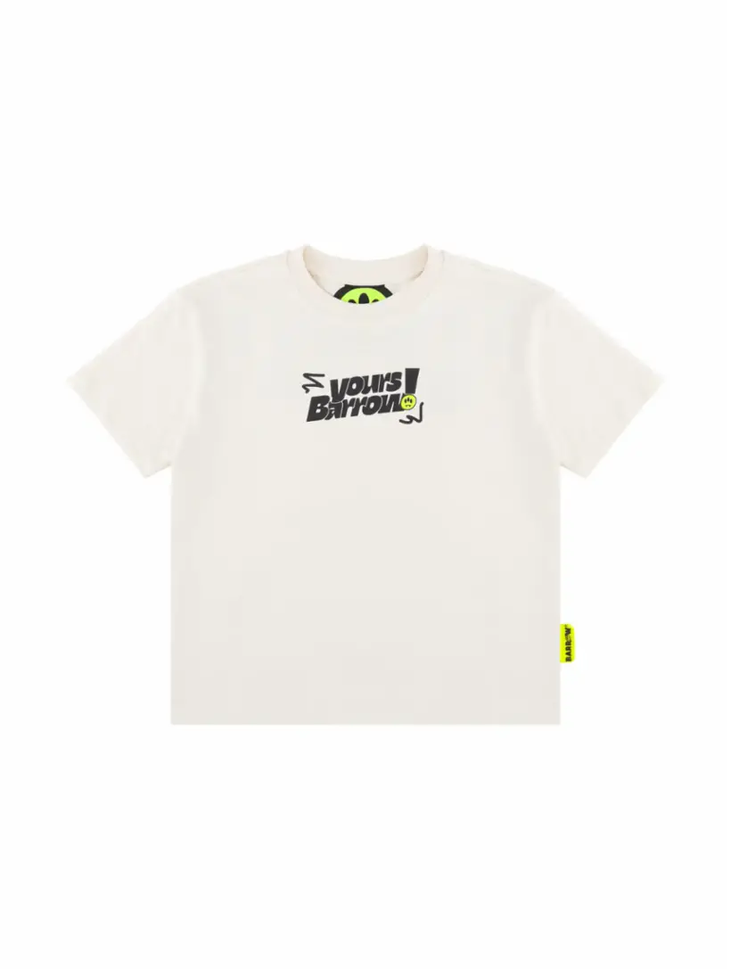 

Хлопковая футболка с логотипом Barrow, бежевый