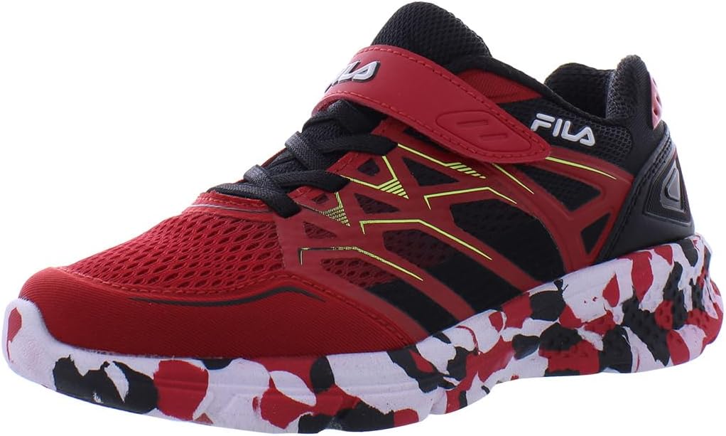 

Кроссовки для мальчиков Fila Wanderun Strap Mashup, черный/красный