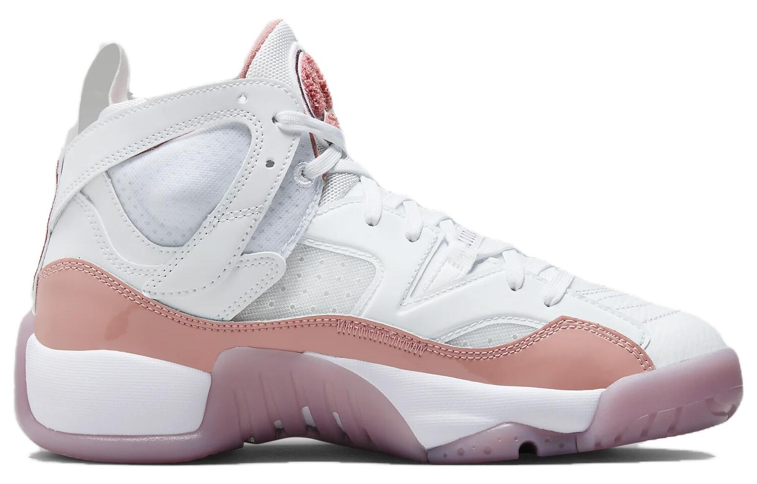 Женские баскетбольные кроссовки Jordan Jumpman Two Trey Vintage, White/Red — фото 2
