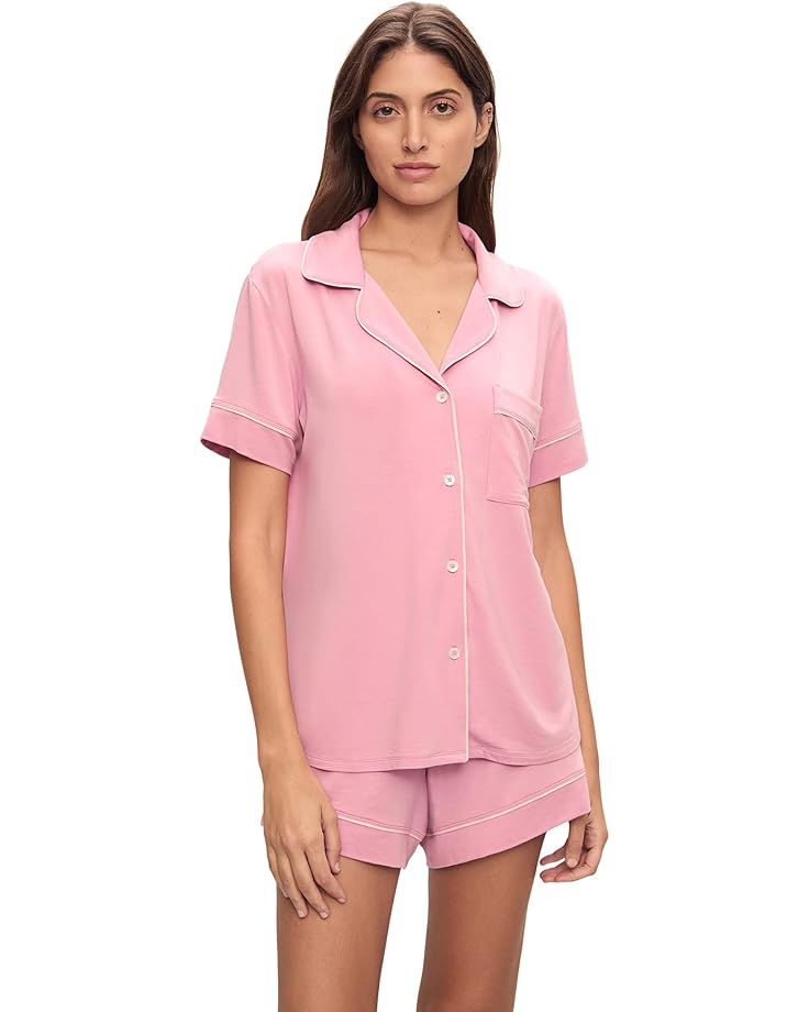 

Пижама Eberjey Gisele Relaxed Shorts PJ Set, цвет Rose Quartz/Petal Pink
